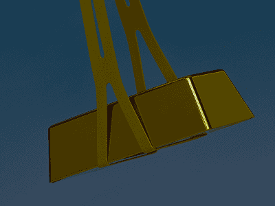 An image of gold bar hanging