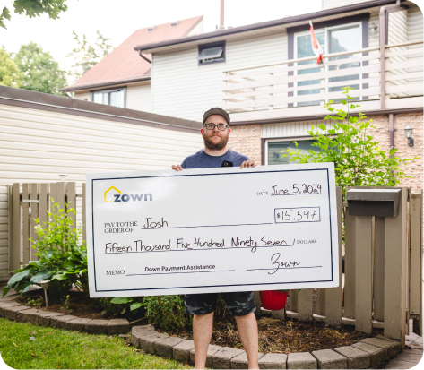 Josh, a homebuyer who received $15,597 and purchased in London, ON